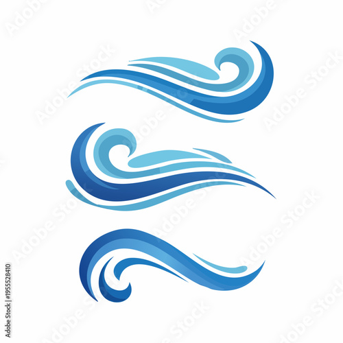 Wellen-Logos Set 