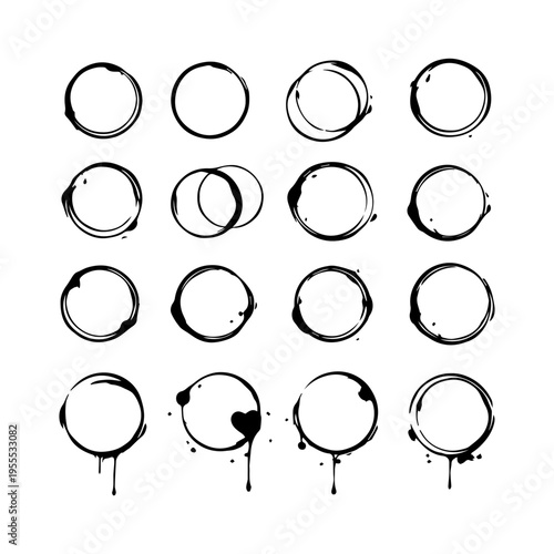 traces of mugs vector set
Vector set of isolated images on a white background