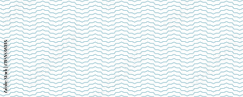 Seamless Wave Pattern, Hand drawn water sea vector background. Wavy beach print, curly grunge paint lines, watercolor stripes