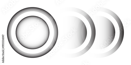 3D rendering illustration of a blank campaign button