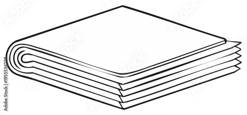 Neatly Stacked Sheets of Paper Outline Ready for Graphics and Creative Artworks