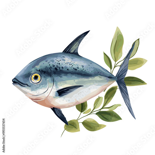 Bonito eco-tourism. Bonito eco-tourism hand drawn watercolor illustration