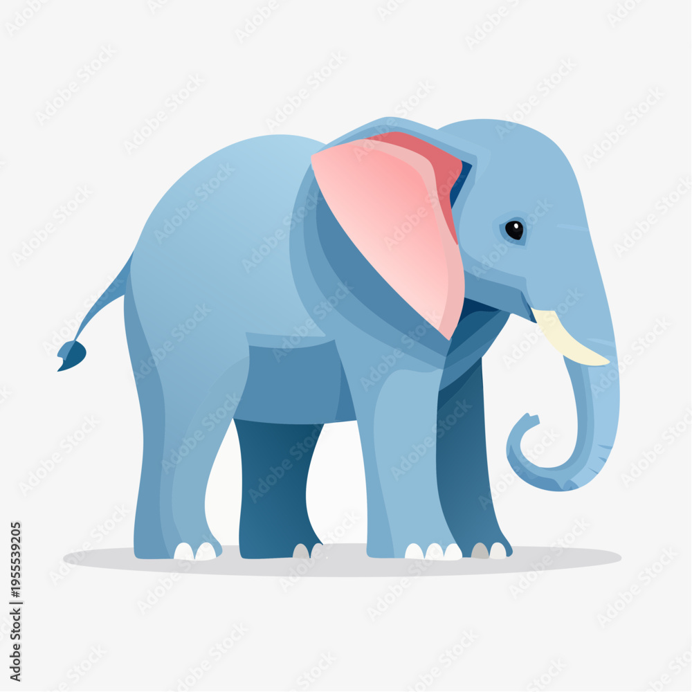 Obraz premium Elefant modern flach