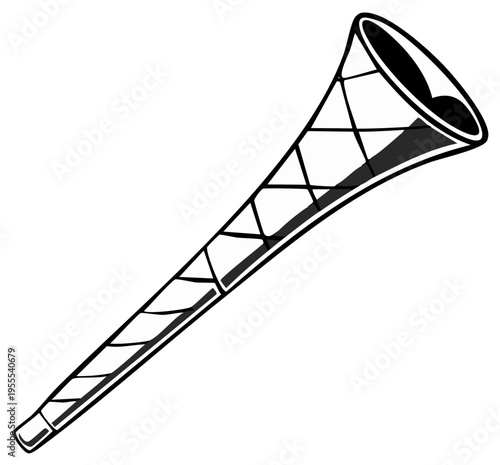 Illustration of a Traditional Indian Shehnai Musical Instrument