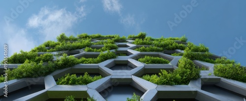 innovative bio-integrated symbiotic building facade harmoniously designed with the environment