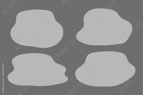 悩み 困惑 モヤモヤ 吹き出し フレーム セット シンプル 素材