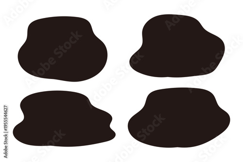 悩み 困惑 モヤモヤ 吹き出し フレーム セット シンプル 素材