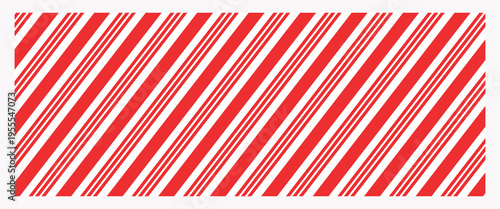 Seamless Christmas candy red stripes pattern. Striped candy cane background. Christmas gift pattern. Winter holiday stripes background. Christmas gift wrap print.