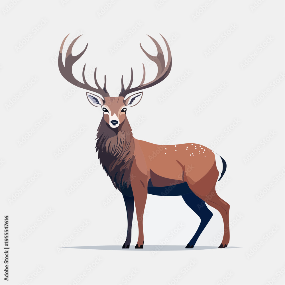 Fototapeta premium Hirsch Silhouette elegant