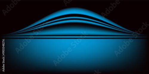 Abstract gradient podium background. blue empty 3d studio backdrop