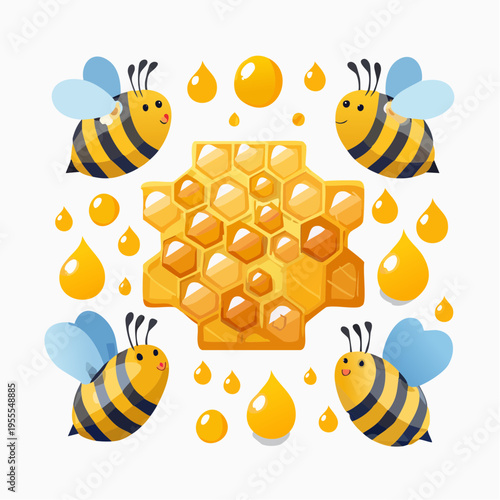 Bienen und Honig Set