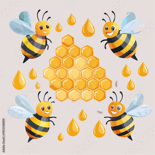 Bienen und Honig Set