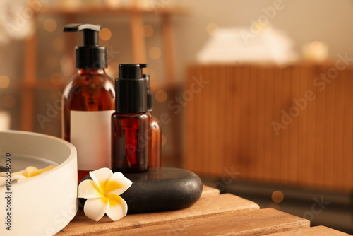 Spa stones with cosmetic pr...