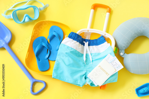 Suitcase with children's sw...