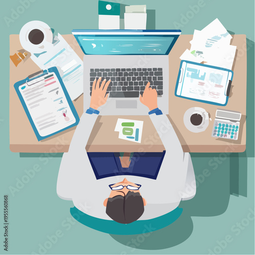 医者患者診察データ分析トップビュー医療