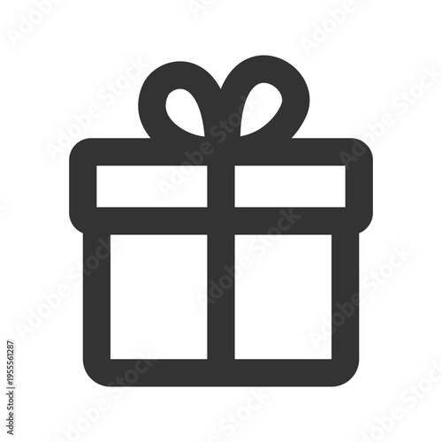 Gift Box Line Icon