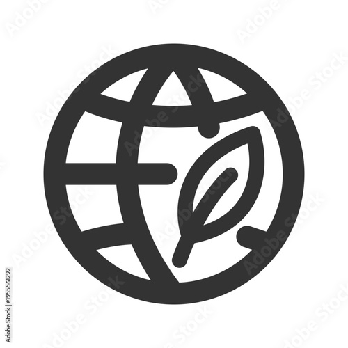 Eco globe icon