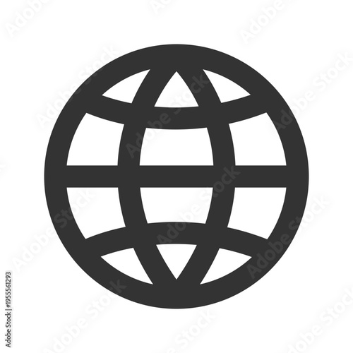 Globe World Line Icon