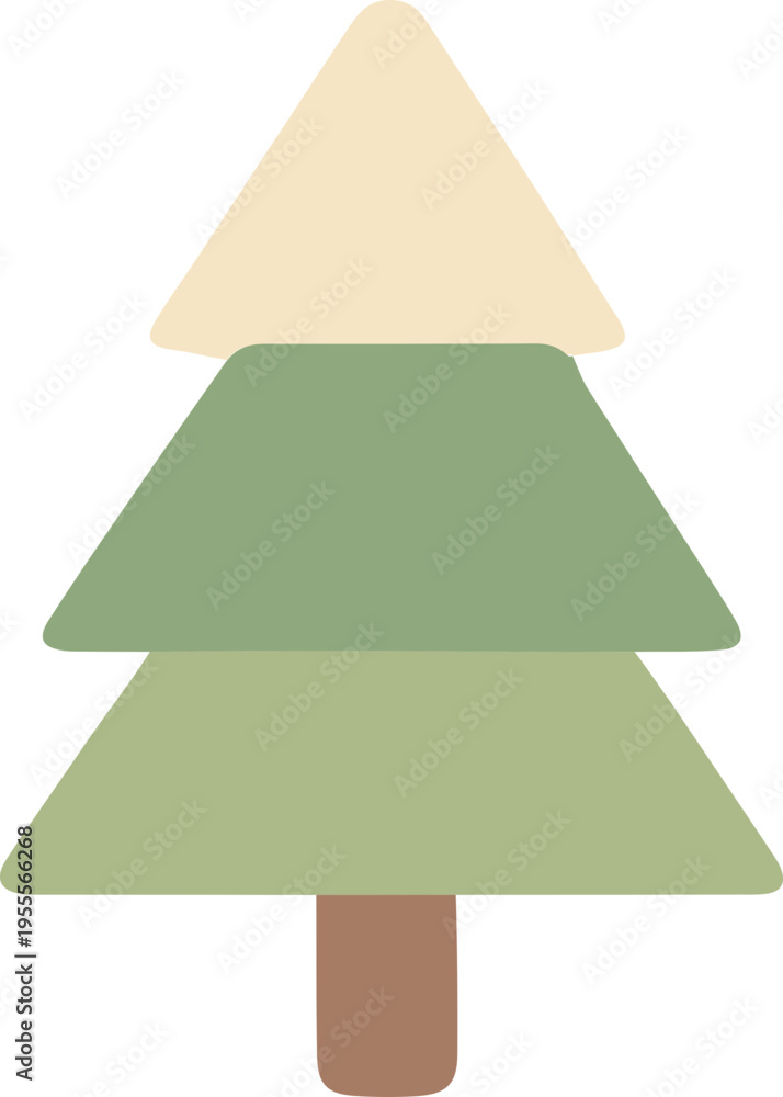 Fototapeta premium wooden christmas tree