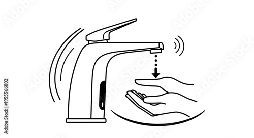 Automatic Faucet Sensor Activated by Hand Motion for Hygienic Water Dispensing