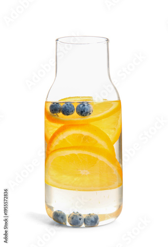 Bottle of infused water wit...