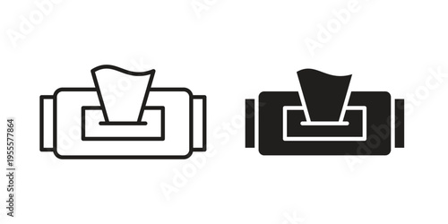 wipe icon linear symbol. Vector Designs.