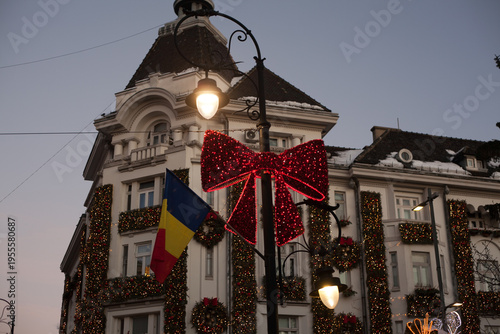 Christmas decoration on a building