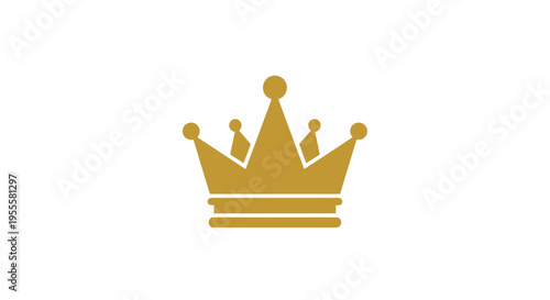 A golden crown icon representing royalty, leadership, and concepts of triumph