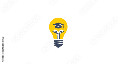 Conceptual illustration of knowledge, innovation, and educational enlightenment  visual idea