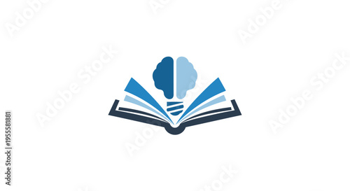 Creative concept depicting education and cognitive function, suitable for branding