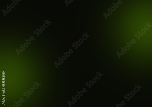 Black and dark green  smooth gradient abstract background image,Dark tone.Science or technology display concept. Metal or metallic color. spotlight in room or studio.Graphic illustration.