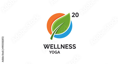Wellness Yoga Logo Design Representing Health, Balance, Nature, and Well-being
