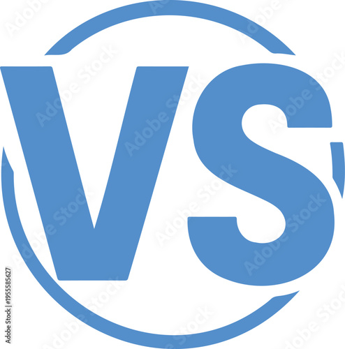 Vs Or Versus Text Logo vector transparent