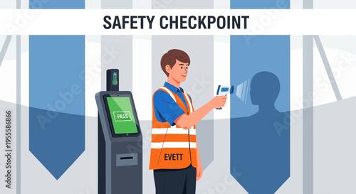 Health Safety Checkpoint: Temperature Screening and Access Control at Event