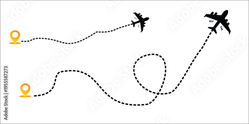 Location Pin Icon Set – GPS Map Marker Vector Illustration