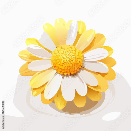 Sanfte gelbe Margerite