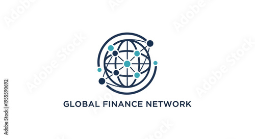 A Modern Graphic Illustrating a Worldwide Financial Network and Its Interconnected Systems