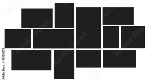  Photo album or memory wall idea for banner, poster, mockup, flyer, brochure. 