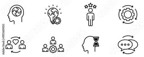 Customer Experience and Feedback Line Icon Collection