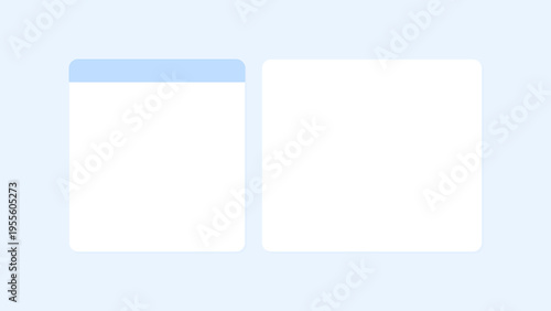 淡いブルーの2分割パネル付きシンプル背景素材