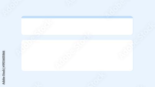 淡いブルーの上下2段パネル付きシンプル背景素材