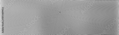 Wavy dot grid texture forming abstract optical illusion in black and white.