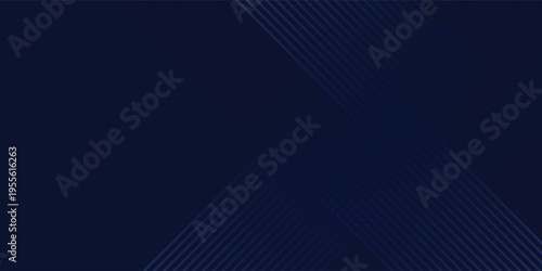 Abstract background with radiant intense deep blue and dynamic cyan diagonal lines wave pattern.