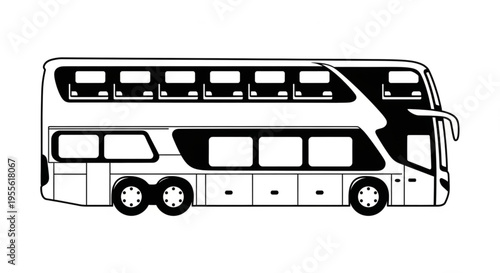 Double Decker bus vector ilustration 