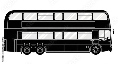 Double Decker bus vector ilustration 