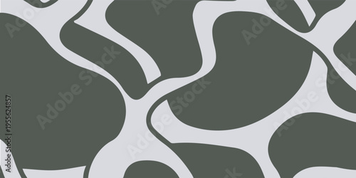 Abstract Organic Shapes Pattern Seamless Background.