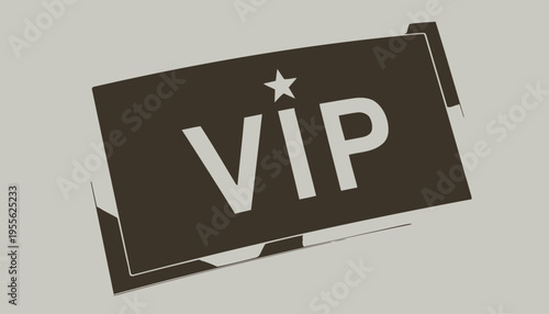 VIP ticket with star symbol.