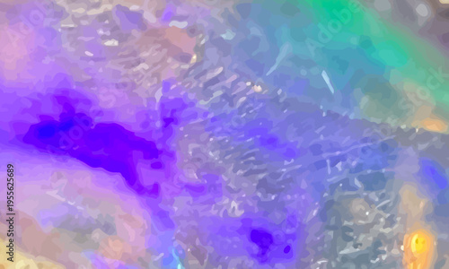 抽象的なパープルとブルーの水彩風テクスチャ背景、編集可能なベクター素材