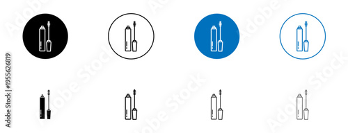 Mascara icons set. vector illustration