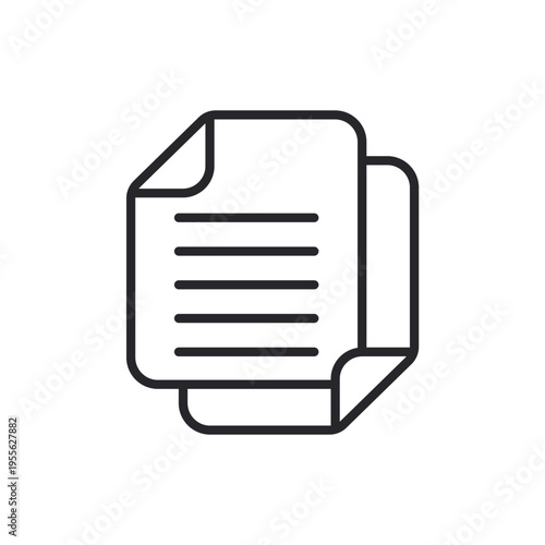 copy icons outline and Flat Style,transparent background